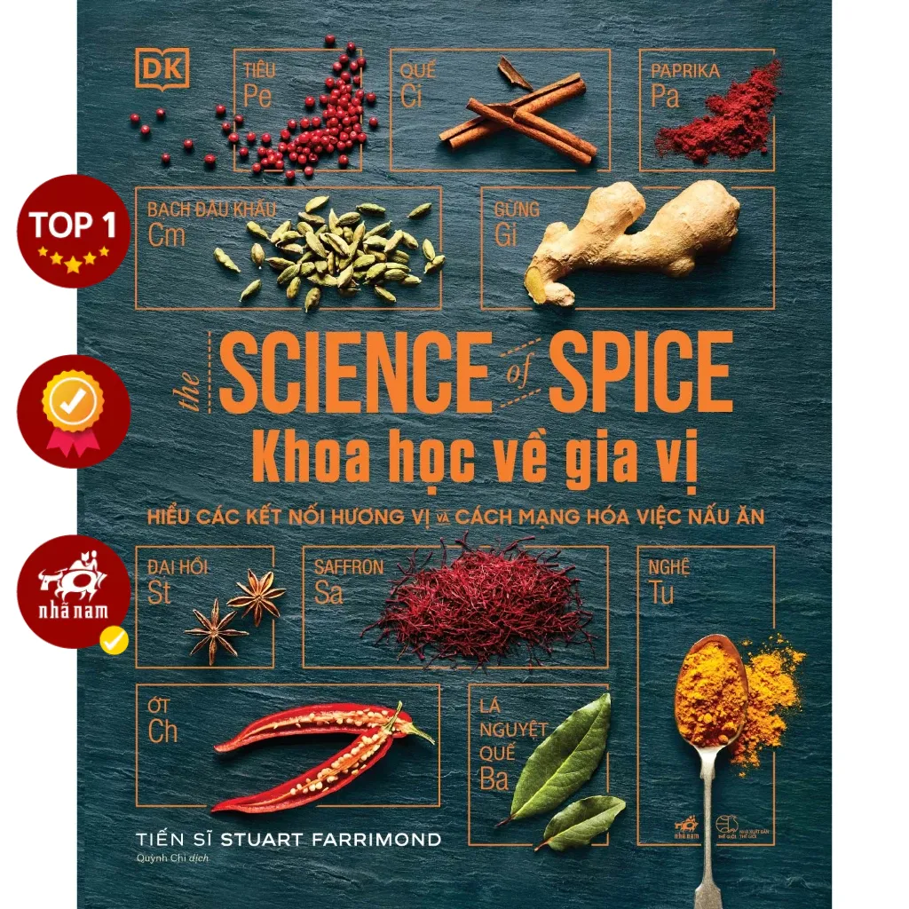 Ảnh Sách - Khoa học về gia vị: The science of spice (Bìa cứng) 1