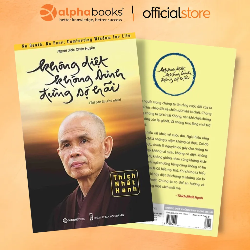 Ảnh Sách Không Diệt Không Sinh Đừng Sợ Hãi - Saigon Books 1