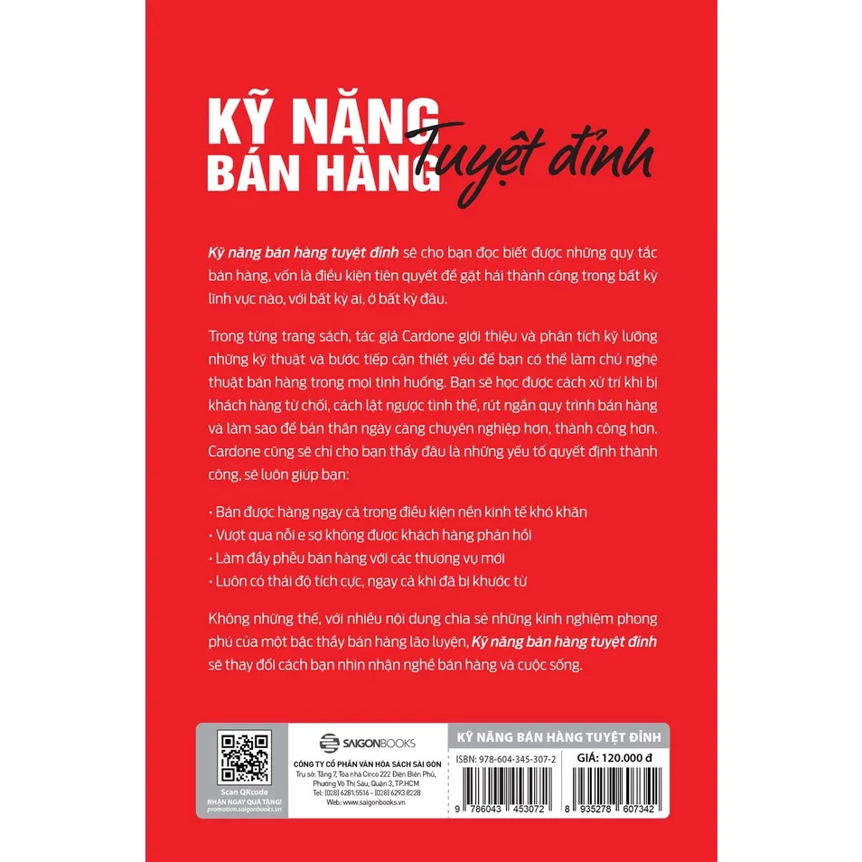Ảnh Sách - Kỹ Năng Bán Hàng Tuyệt Đỉnh: Bí Quyết Sinh Tồn Trong Ngành Sales (Sell Or Be Sold) - Grant Cardone 2