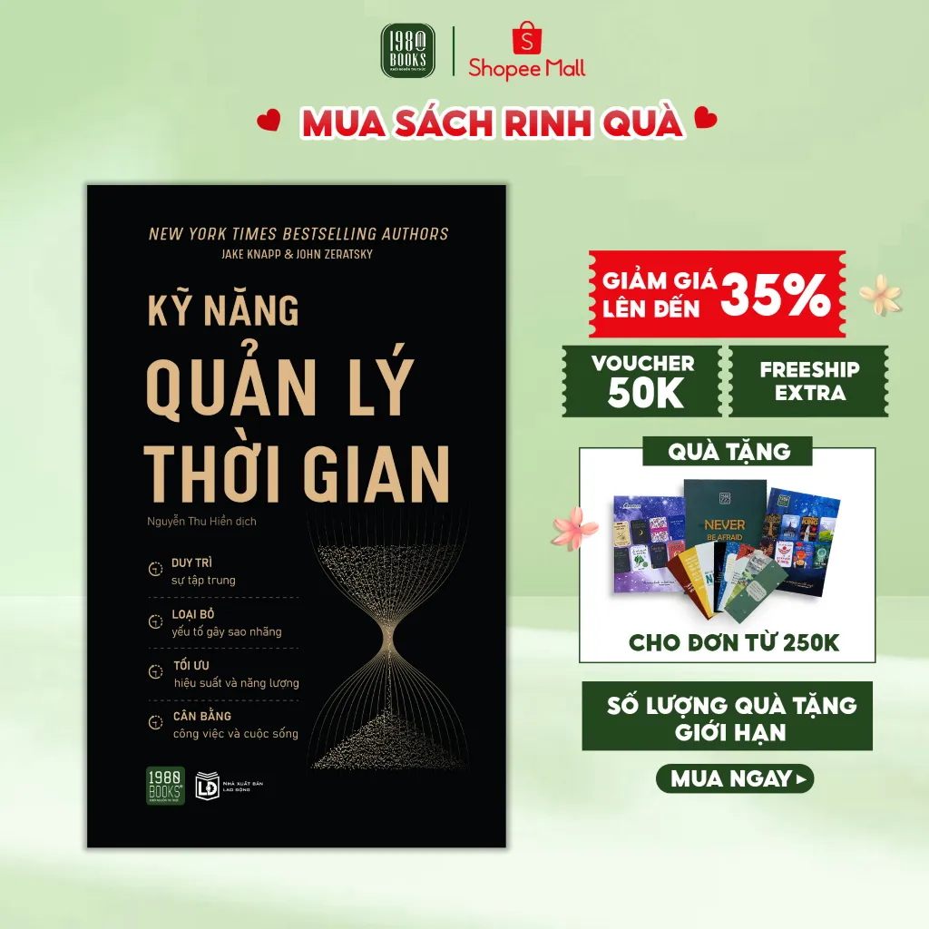 Ảnh Sách - Kỹ năng quản lý thời gian - Jake Knapp & John Zeratsky (1980BOOKS HCM) 1