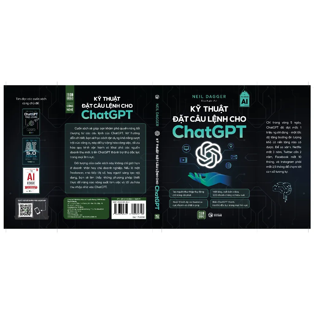 Ảnh Sách - Kỹ Thuật Đặt Câu Lệnh Cho Chat GPT 1