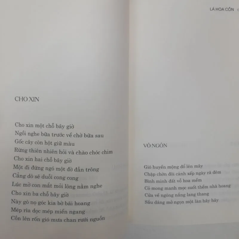 Ảnh Sách - Lá Hoa Cồn - Tập thơ hay nhất của Bùi Giáng 1