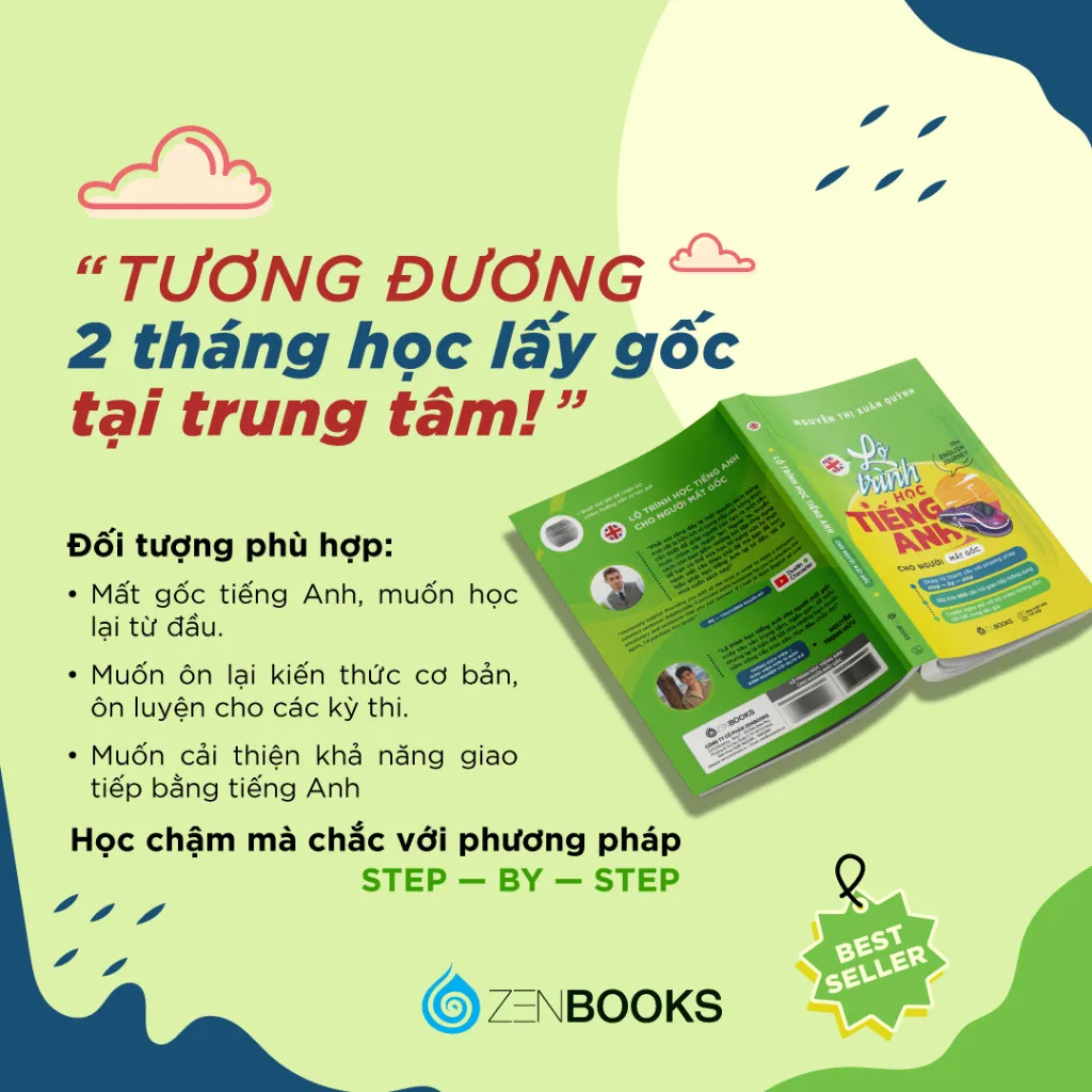 Ảnh Sách - Lộ Trình Học Tiếng Anh Cho Người Mất Gốc (The English Journey) - Nguyễn Thị Xuân Quỳnh - Zenbooks 3
