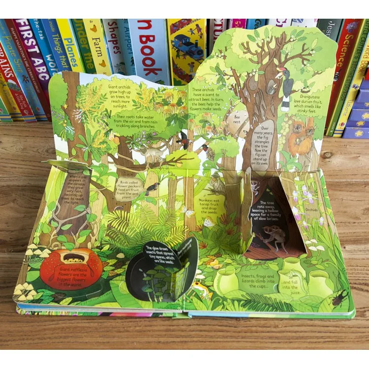 Ảnh Sách - Look Inside Jungle Usborne - Tiếng Anh Lật Mở Bí Ẩn Khám Phá Khu Rừng Dành Cho Bé Tiểu Học 2