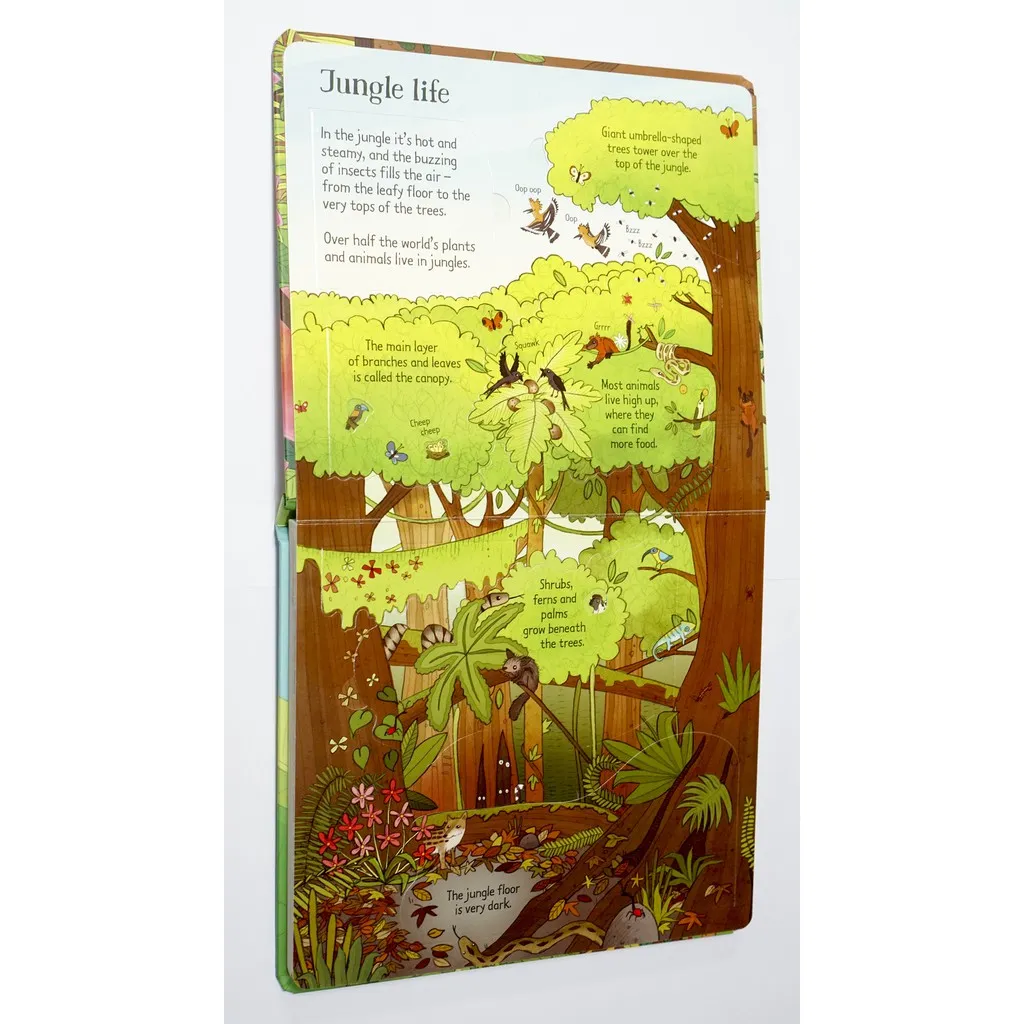 Ảnh Sách - Look Inside Jungle Usborne - Tiếng Anh Lật Mở Bí Ẩn Khám Phá Khu Rừng Dành Cho Bé Tiểu Học 3