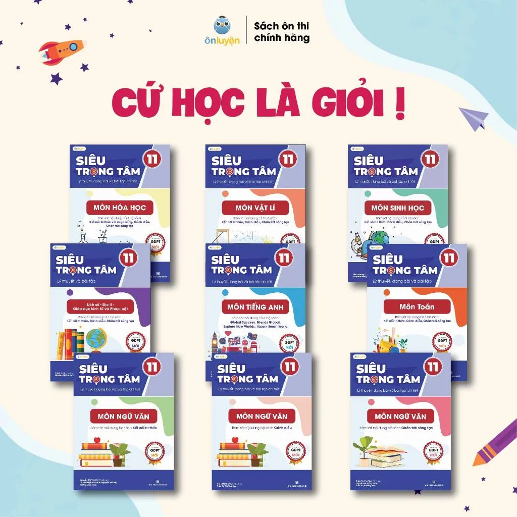 Ảnh Sách Lớp 11-Siêu trọng tâm 9 Môn: Toán, Lí, Hóa, Sinh, Văn, Anh,Sử,Địa,GD Kte PL chương trình mới 1