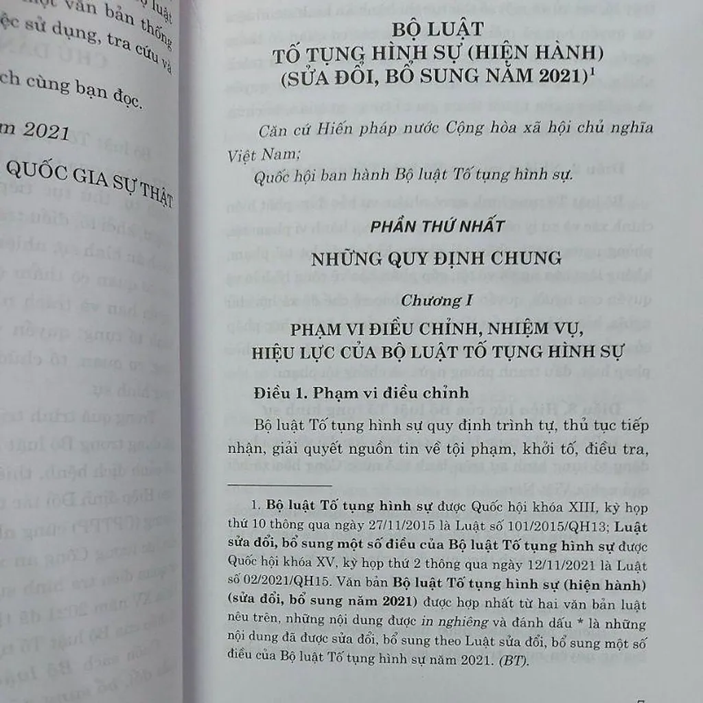 Ảnh Sách luật - Bộ luật Tố tụng Hình Sự (Hiện Hành, Sửa đổi bổ sung năm 2021) 4