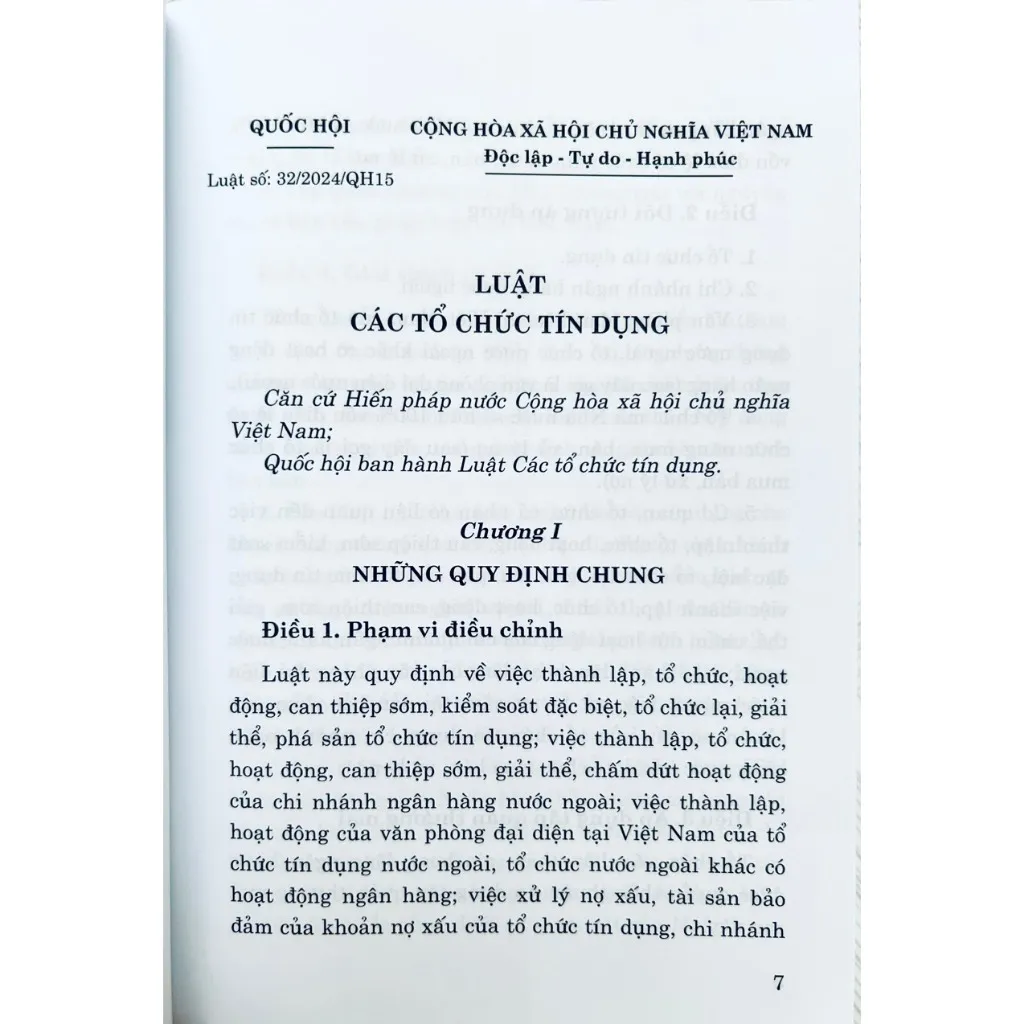 Ảnh Sách - Luật Các Tổ Chức Tín Dụng 3