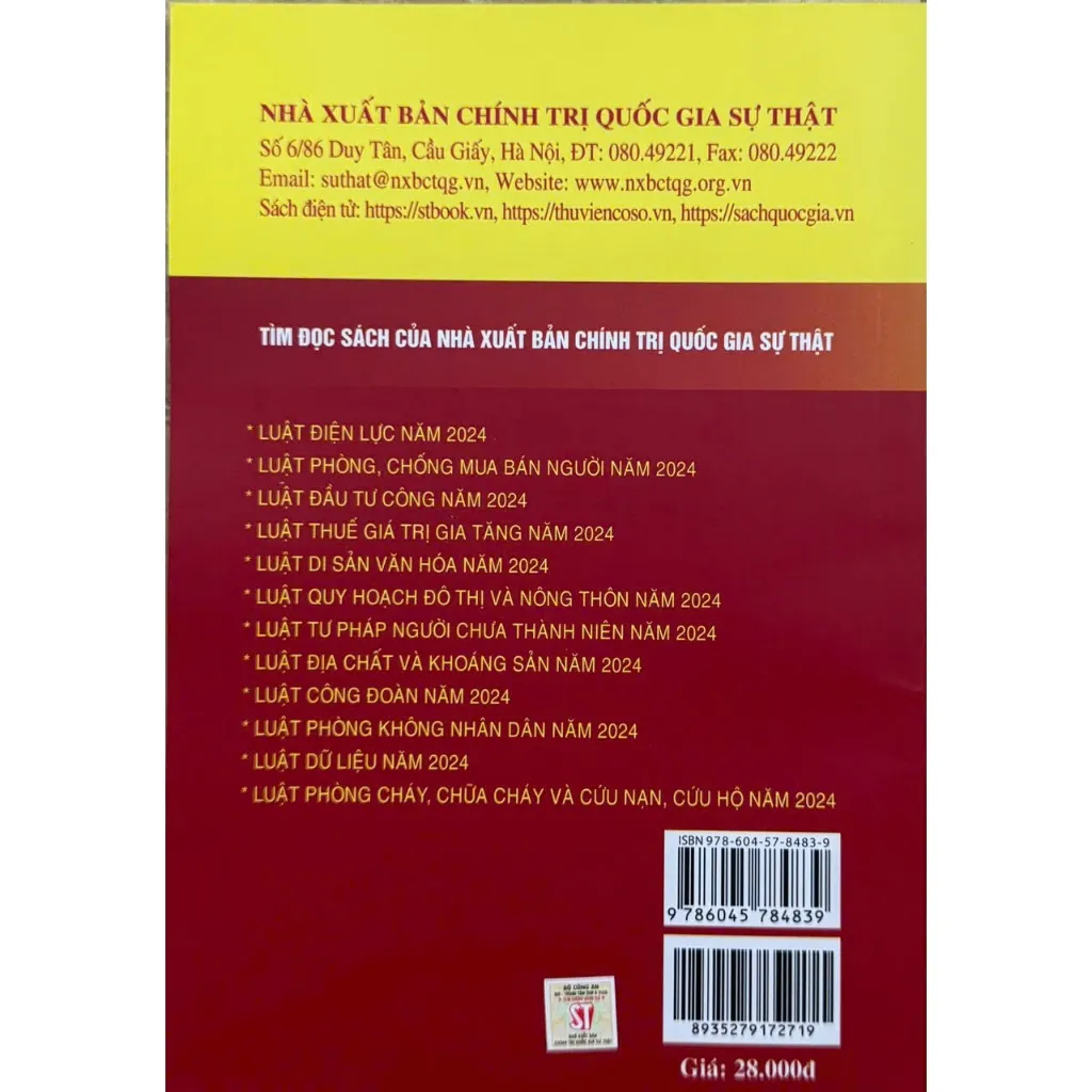 Ảnh Sách - Luật Công Chứng Năm 2024 (NXB CTQGST) 1