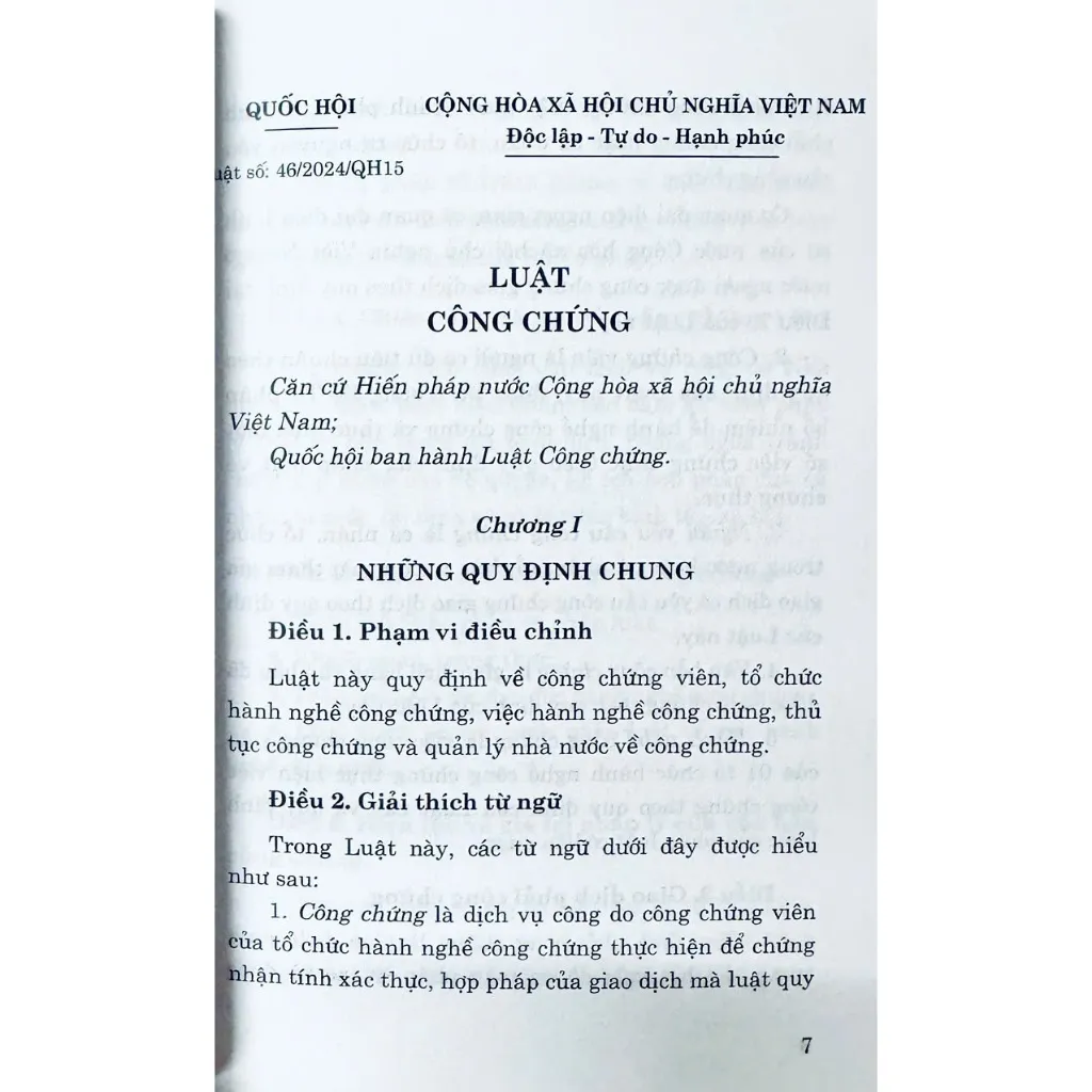 Ảnh Sách - Luật Công Chứng Năm 2024 (NXB CTQGST) 2