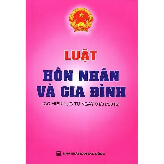 Ảnh Sách - Luật Hôn nhân và Gia đình (NXB Lao động) 1