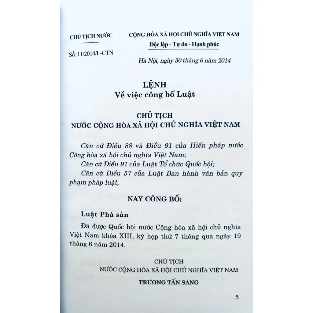 Ảnh Sách - Luật Phá Sản (Hiện Hành) 2