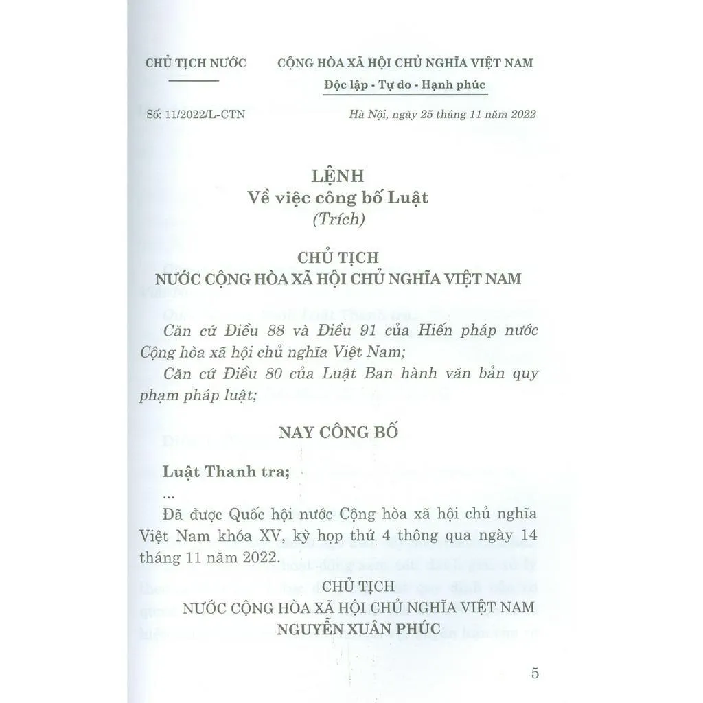 Ảnh Sách - Luật Thanh Tra 2