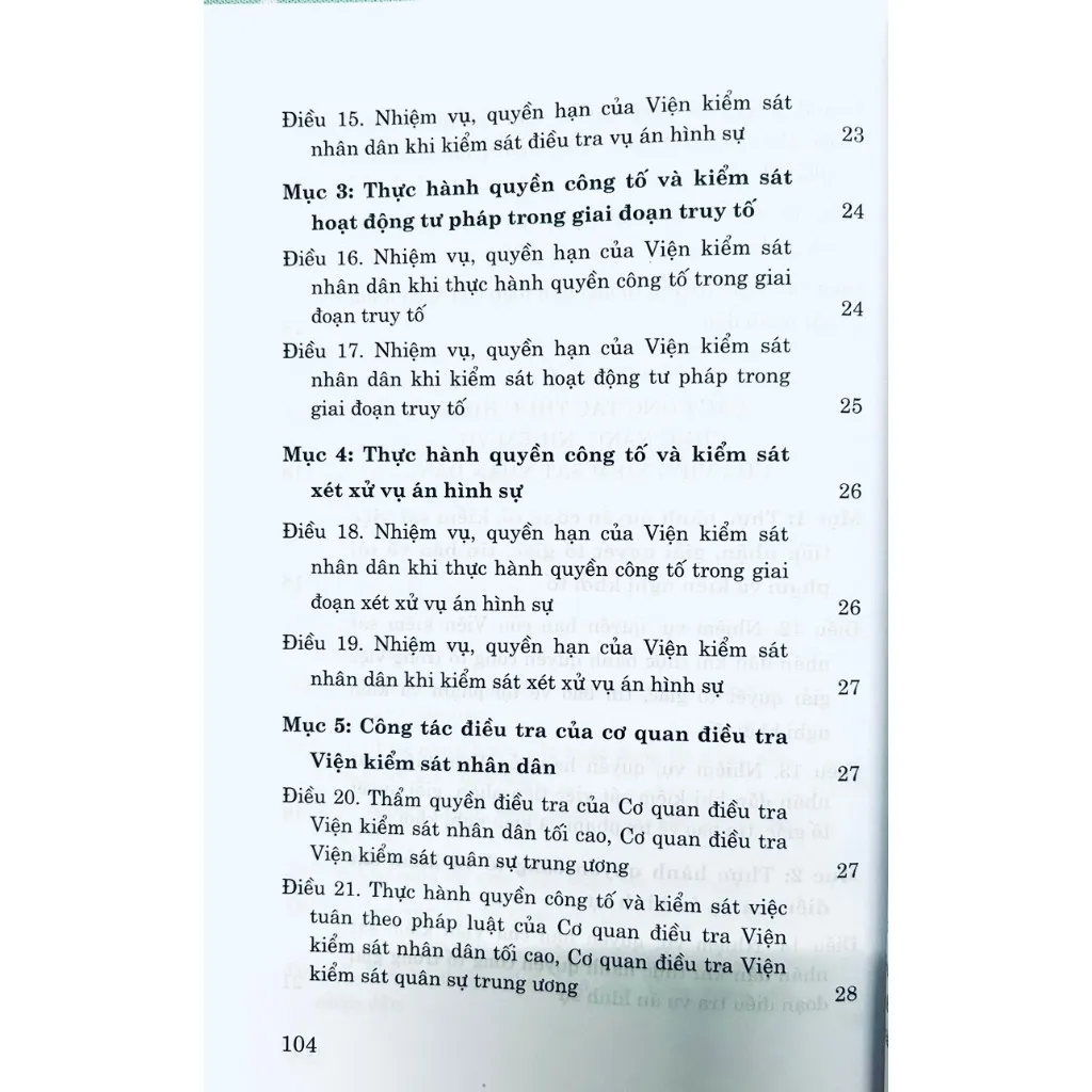 Ảnh Sách - Luật Tổ Chức Viện Kiểm Sát Nhân Dân (Hiện Hành) 4