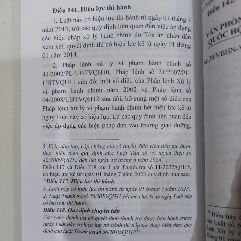 Ảnh Sách - Luật Xử lý vi phạm hành chính (NXB Lao động) 1