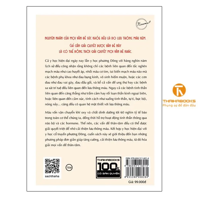 Ảnh Sách - Lưu thông máu tốt hóa giải bách bệnh - Thái Hà Books 1