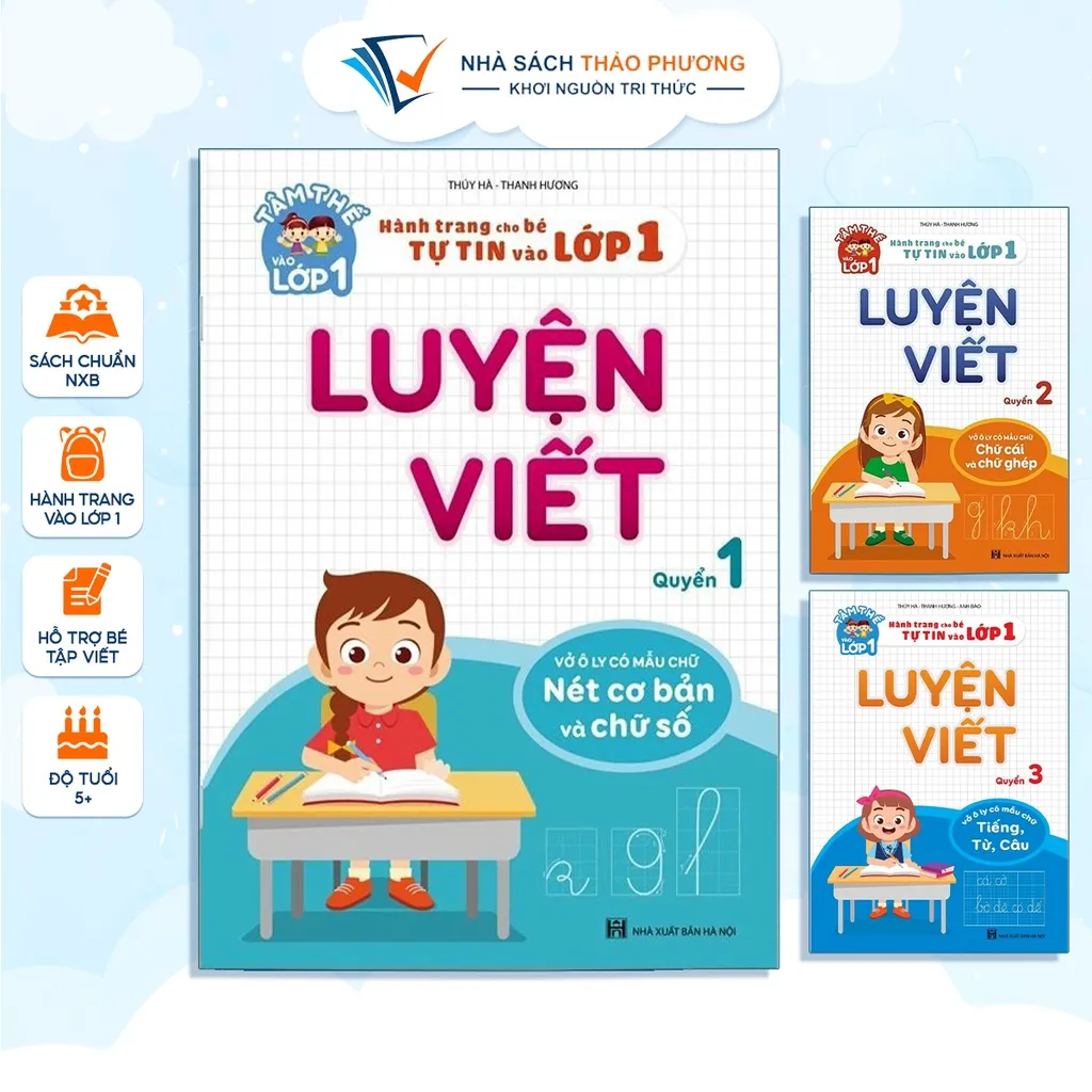 Ảnh Sách - Luyện viết (Bộ 3 quyển lẻ) - Hành trang cho bé tự tin vào lớp 1 1