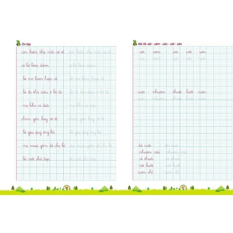 Ảnh Sách - Luyện Viết Chữ Cỡ Nhỏ 1 Ô Ly - Theo Chương Trình Sách Giáo Khoa Mới 1