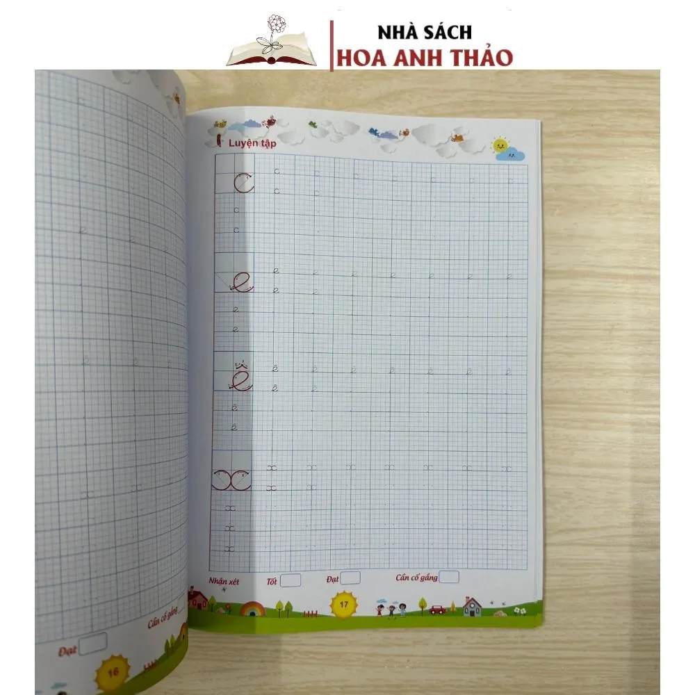 Ảnh Sách Luyện viết chữ thường, chữ hoa cỡ nhỏ, theo nhóm - Hạ cỡ chữ tròn 1 ô ly 4