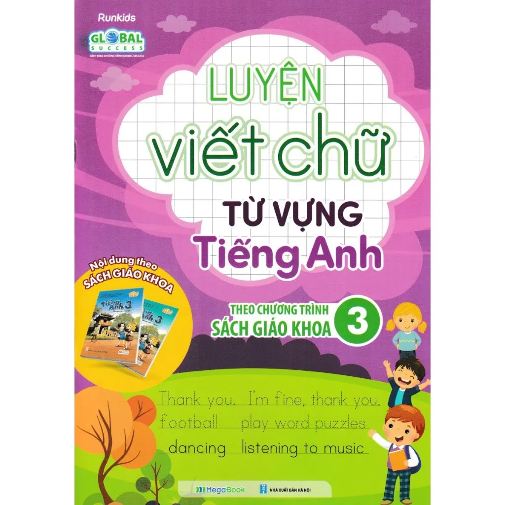 Ảnh Sách - Luyện Viết Chữ Từ Vựng Tiếng Anh Theo Chương Trình Sách Giáo Khoa - MEGA 4