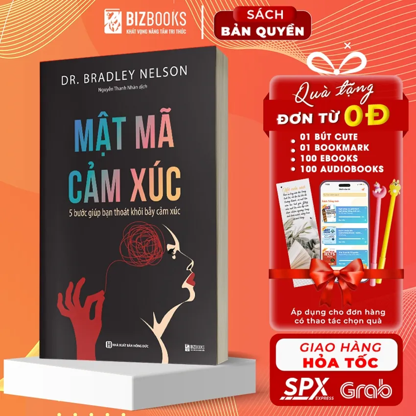 Ảnh Sách Mật Mã Cảm Xúc: 5 Bước Giúp Bạn Giải Phóng Bẫy Cảm Xúc - Cách Quản Trị, Kiểm Soát Và Cân Bằng Cảm Xúc 1