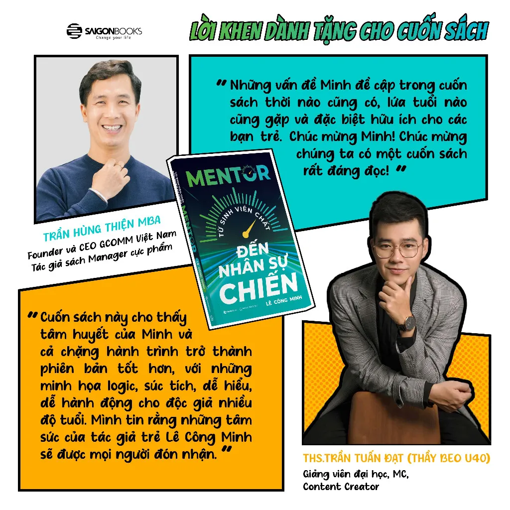 Ảnh Sách - Mentor - Từ Sinh Viên Chất Đến Nhân Sự Chiến - Lê Công Minh - Saigon Books 3
