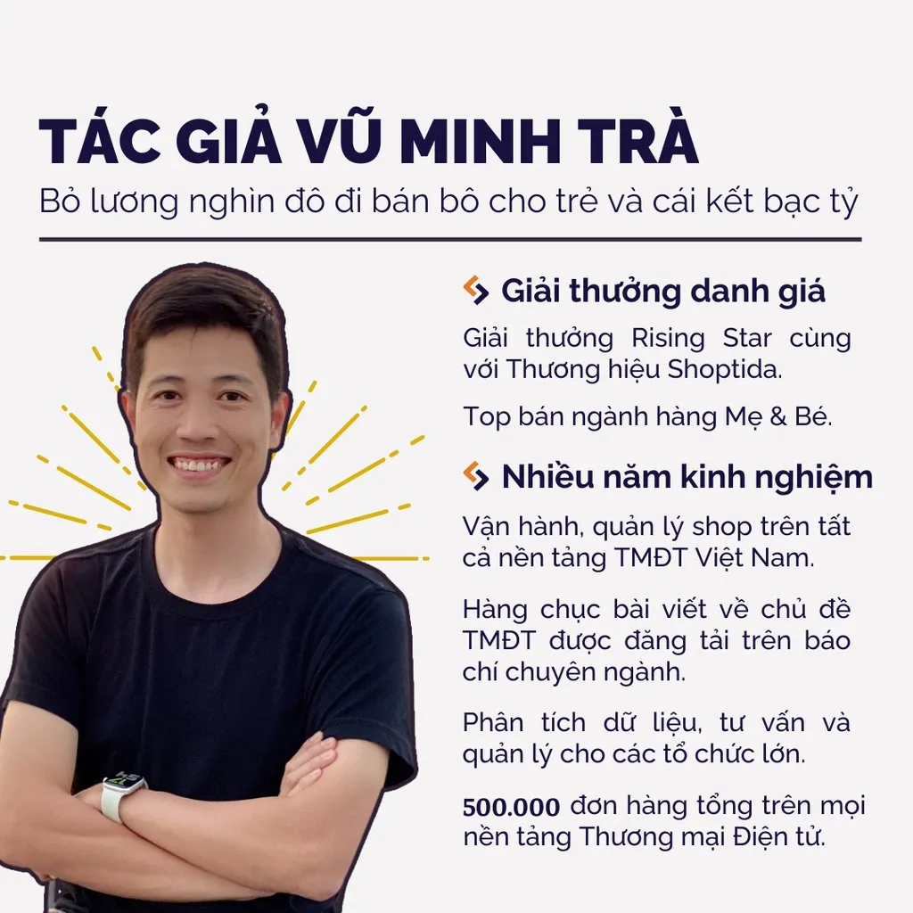 Ảnh Sách Mở Khóa Thương Mại Điện Tử Việt Nam - Bí Kíp Trở Thành Best Seller Trên Shopee - Tác Giả Vũ Minh Trà 2