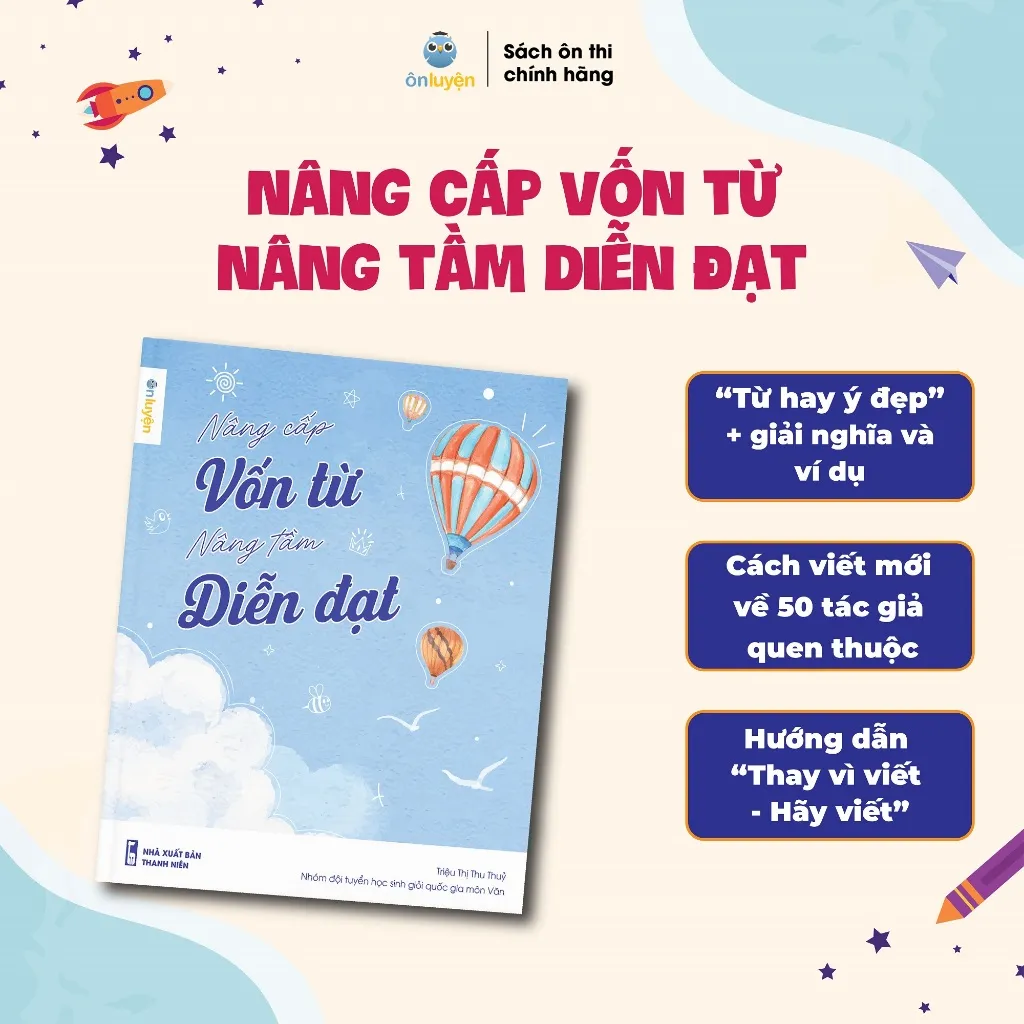 Ảnh Sách Nâng cấp vốn từ, nâng tầm diễn đạt (Ver1)- Bộ từ điển từ hay ý đẹp, gọi tên tác giả 1