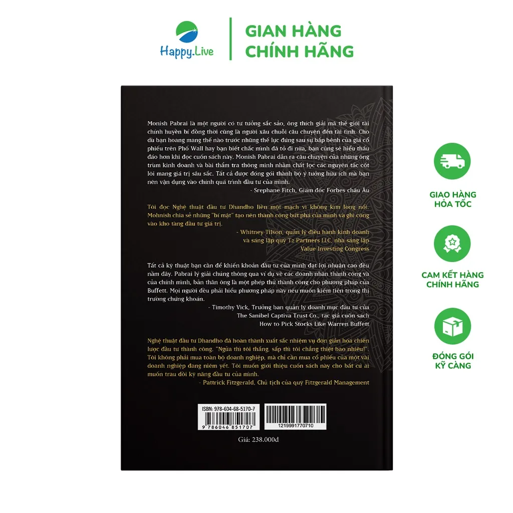 Ảnh Sách Nghệ Thuật Đầu Tư Dhandho - The Dhandho Investor 2