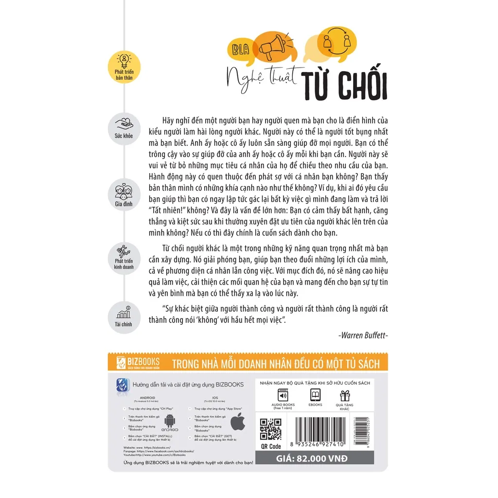 Ảnh Sách - Nghệ thuật từ chối: Cách nói KHÔNG mà vẫn có được sự ĐỒNG THUẬN - BIZ 1