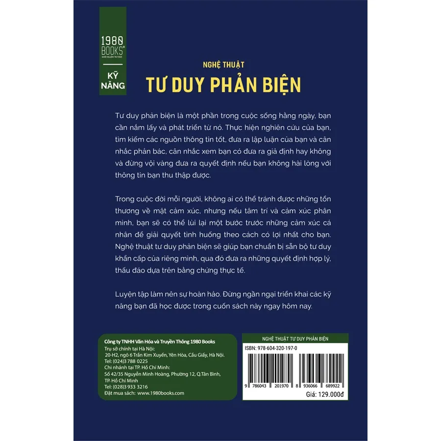 Ảnh Sách - Nghệ Thuật Tư Duy Phản Biện 1