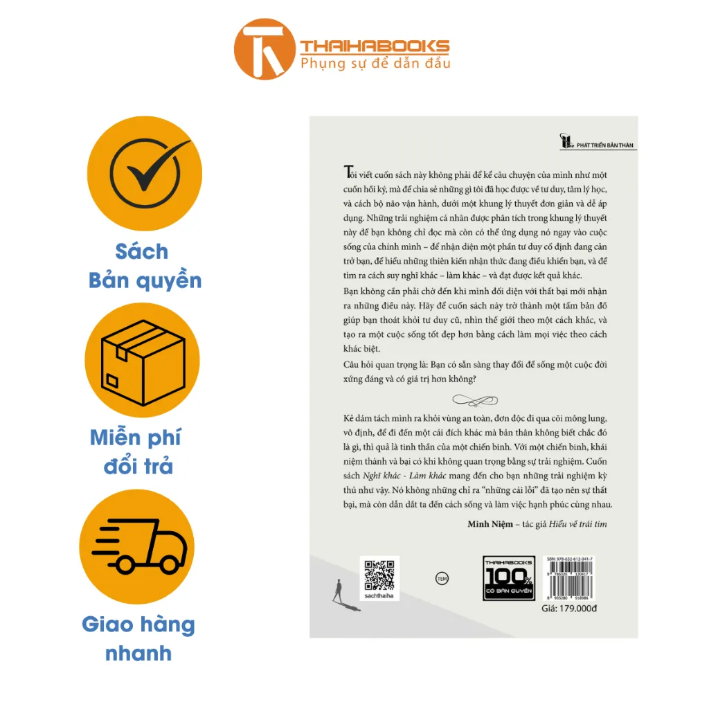 Ảnh Sách - Nghĩ khác - Làm khác Bí quyết thay đổi tư duy 1