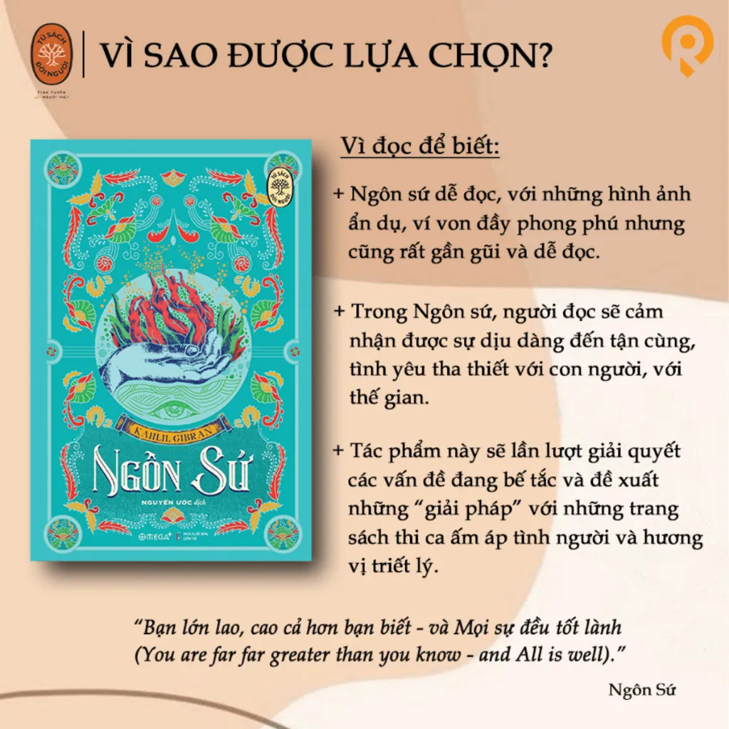 Ảnh Sách: Ngôn Sứ - Kahlil Gibran (Tủ sách đời người - Omega+) 4