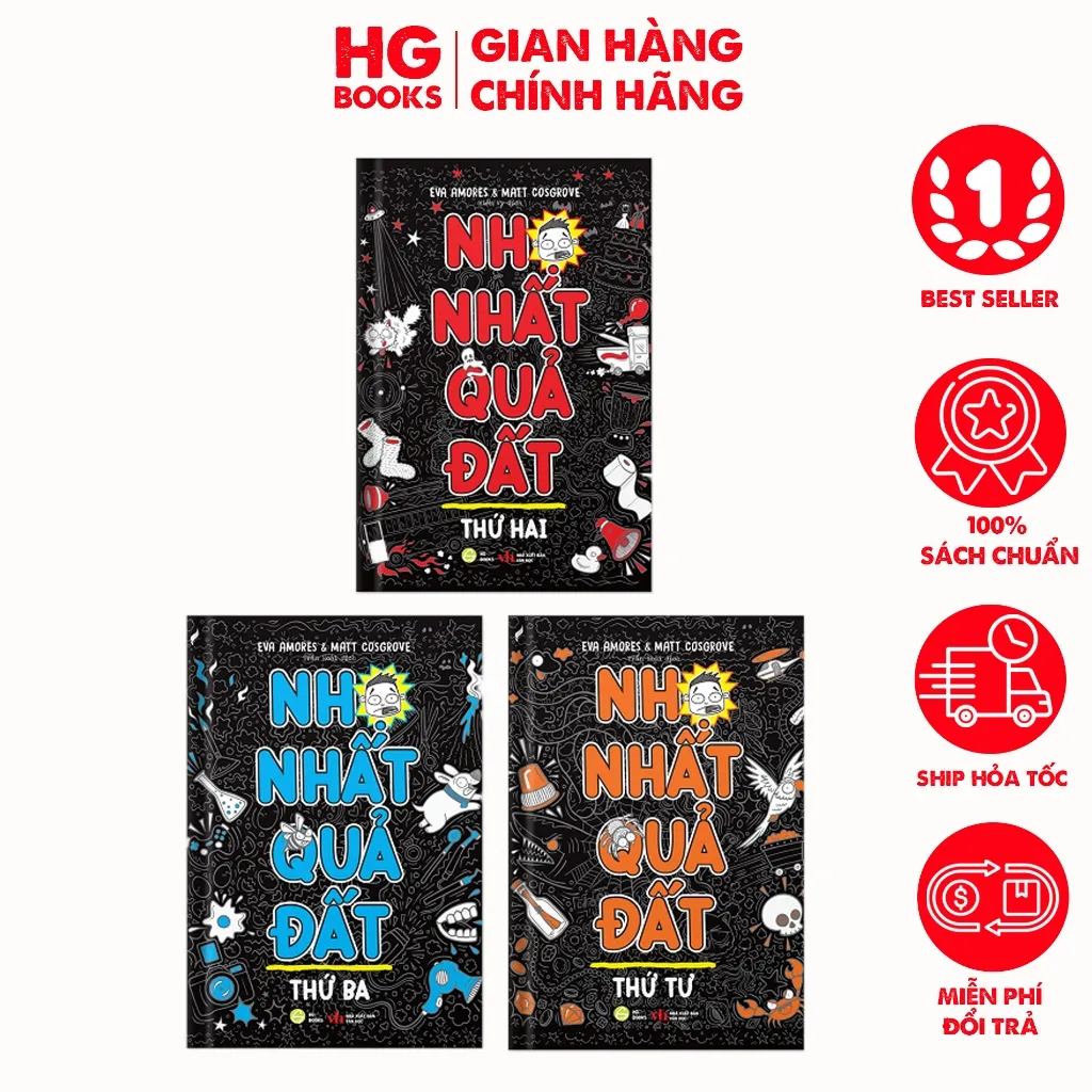 Ảnh Sách Nhọ Nhất Quả Đất hài hước, truyện tranh dành cho thiếu nhi nổi tiếng thế giới HG Books 1