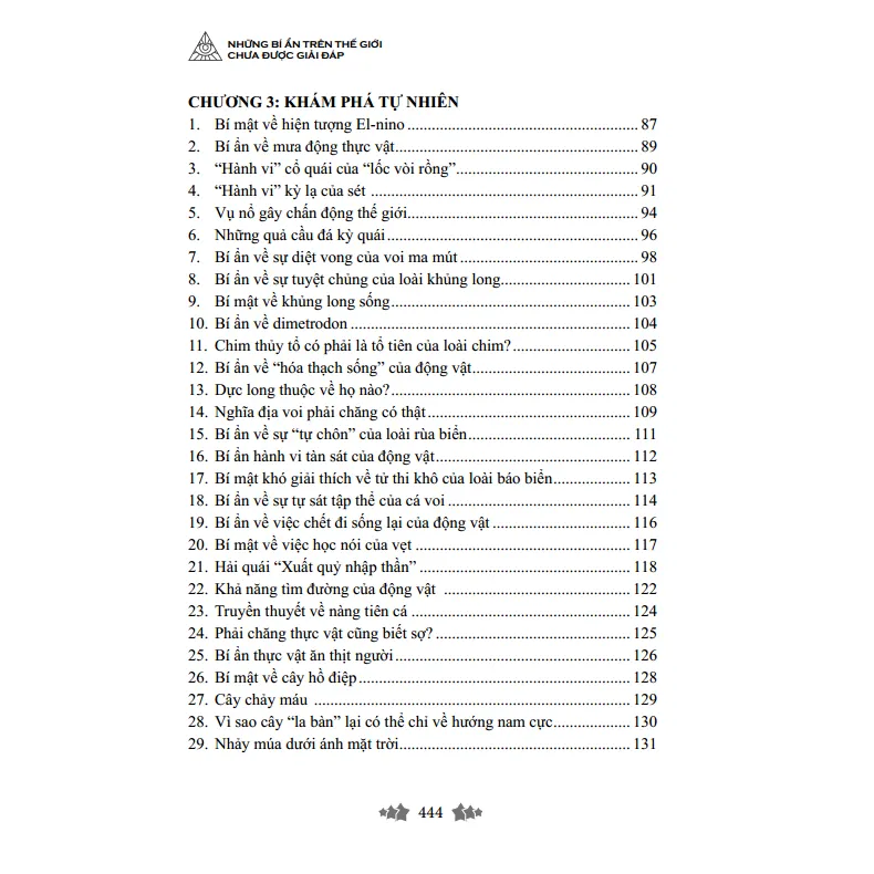 Ảnh Sách - Những bí ẩn trên thế giới chưa được giải đáp (bìa mềm tái bản 2019) 3
