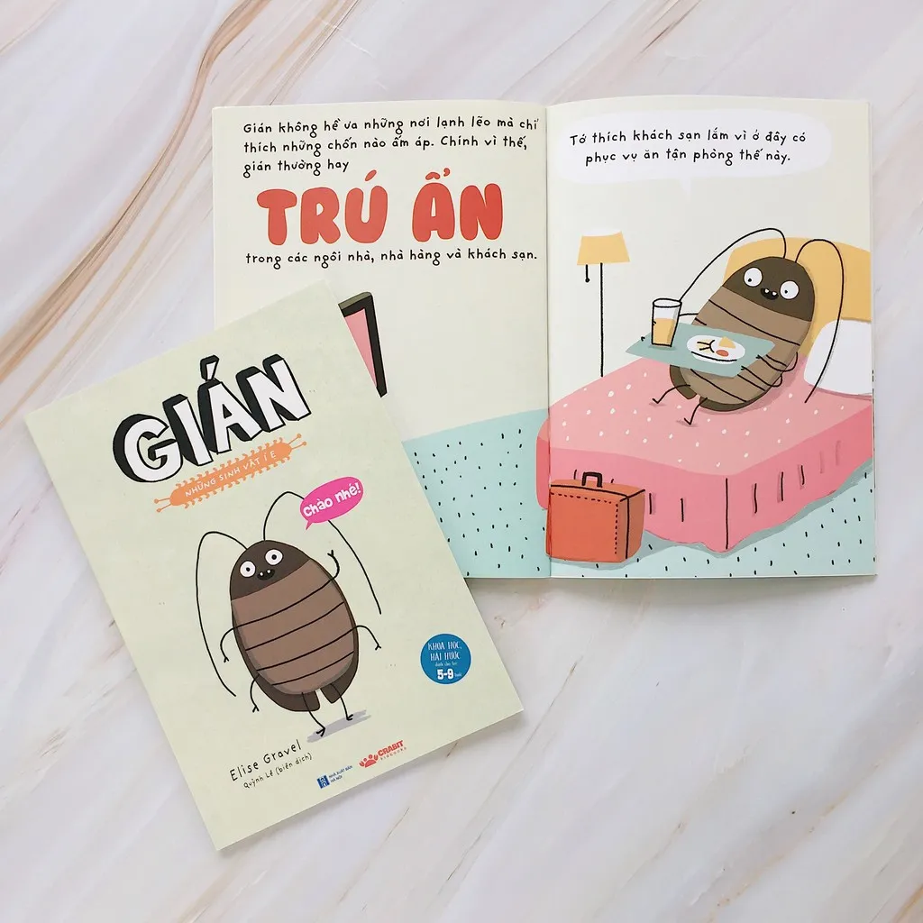 Ảnh Sách - Những sinh vật í ẹ - Gián - Nhận biết con vật cho bé - Khoa học vui nhộn - Crabit Kidbooks 1