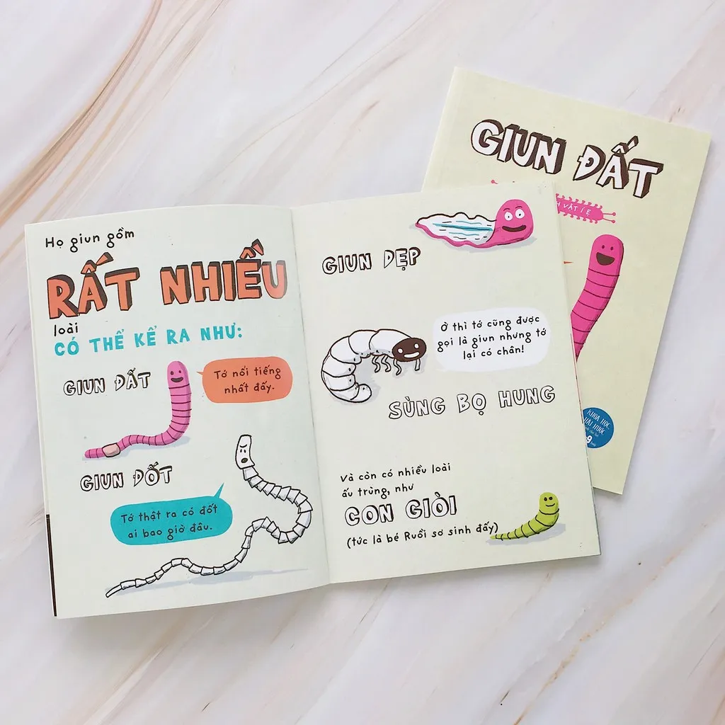 Ảnh Sách - Những sinh vật í ẹ - Giun đất - Nhận biết con vật cho bé - Khoa học vui nhộn - Crabit Kidbooks 1