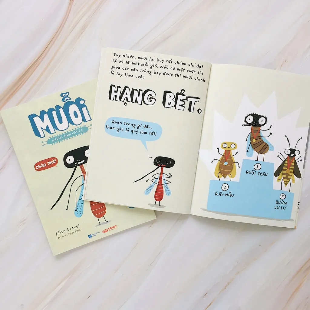 Ảnh Sách - Những sinh vật í ẹ - Muỗi - Nhận biết con vật cho bé - Khoa học vui nhộn - Crabit Kidbooks 1