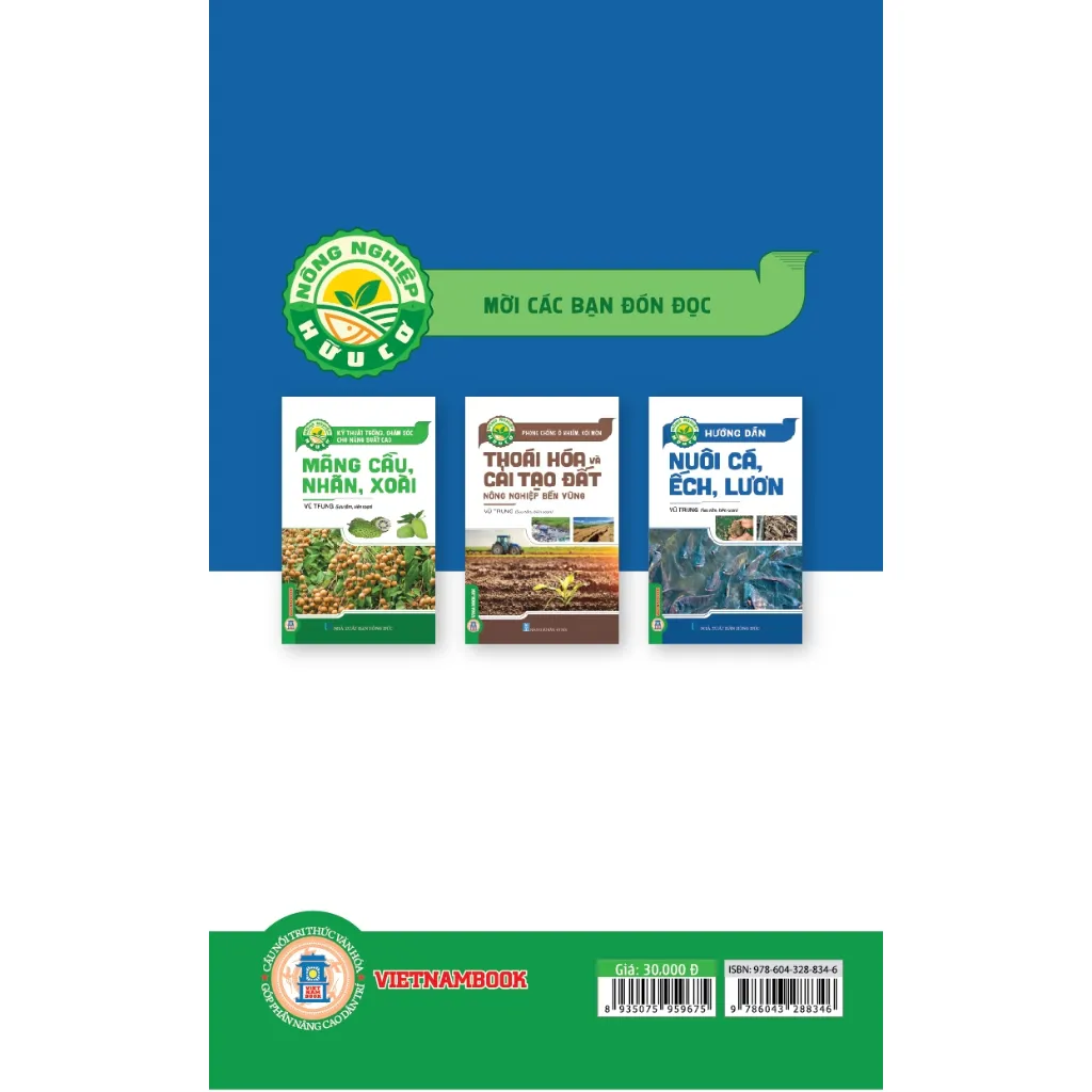 Ảnh Sách - Nông Nghiệp Hữu Cơ - Hướng Dẫn Nuôi Cá, Ếch, Lươn 1