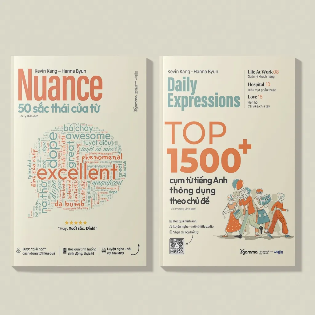Ảnh Sách: Nuance - 50 SẮC THÁI của TỪ + Top 1500+ cụm TỪ tiếng Anh THÔNG DỤNG theo chủ đề (Combo/Lẻ 2 cuốn)(Tái bản mới) 3