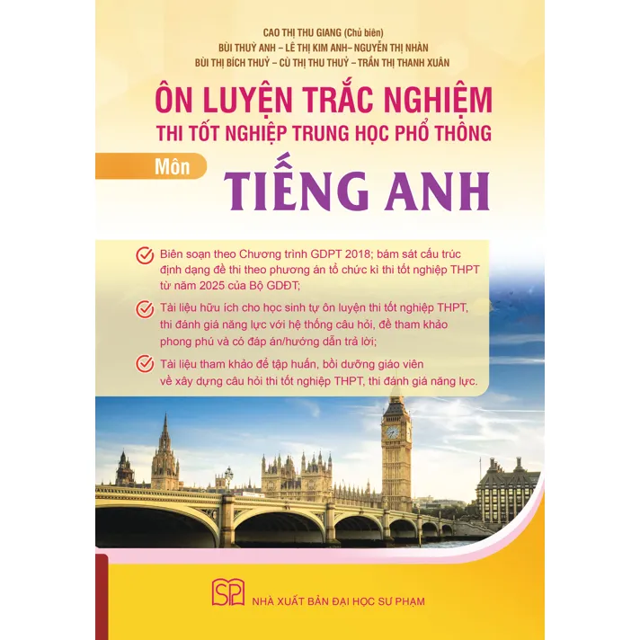 Ảnh Sách - Ôn luyện trắc nghiệm thi tốt nghiệp trung học phổ thông môn Tiếng Anh 4