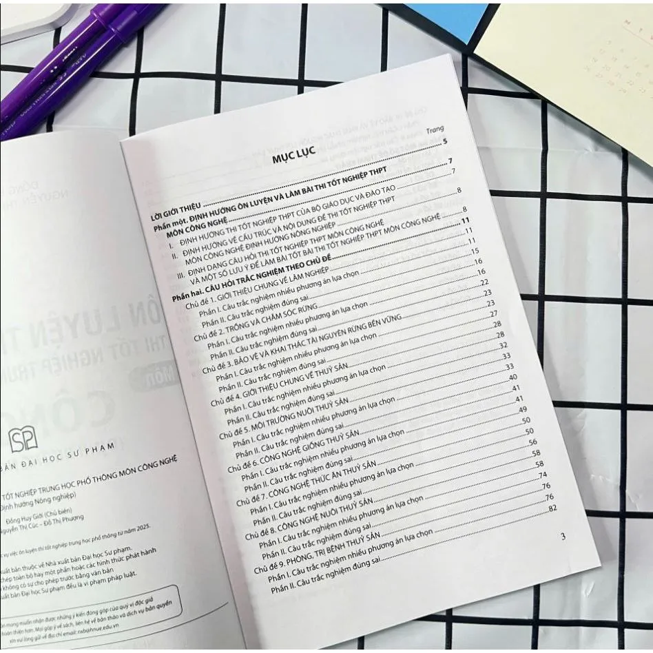 Ảnh Sách - Ôn luyện trắc nghiệm thi tốt nghiệp trung học phổ thông môn Công nghệ (Nông nghiệp) 2
