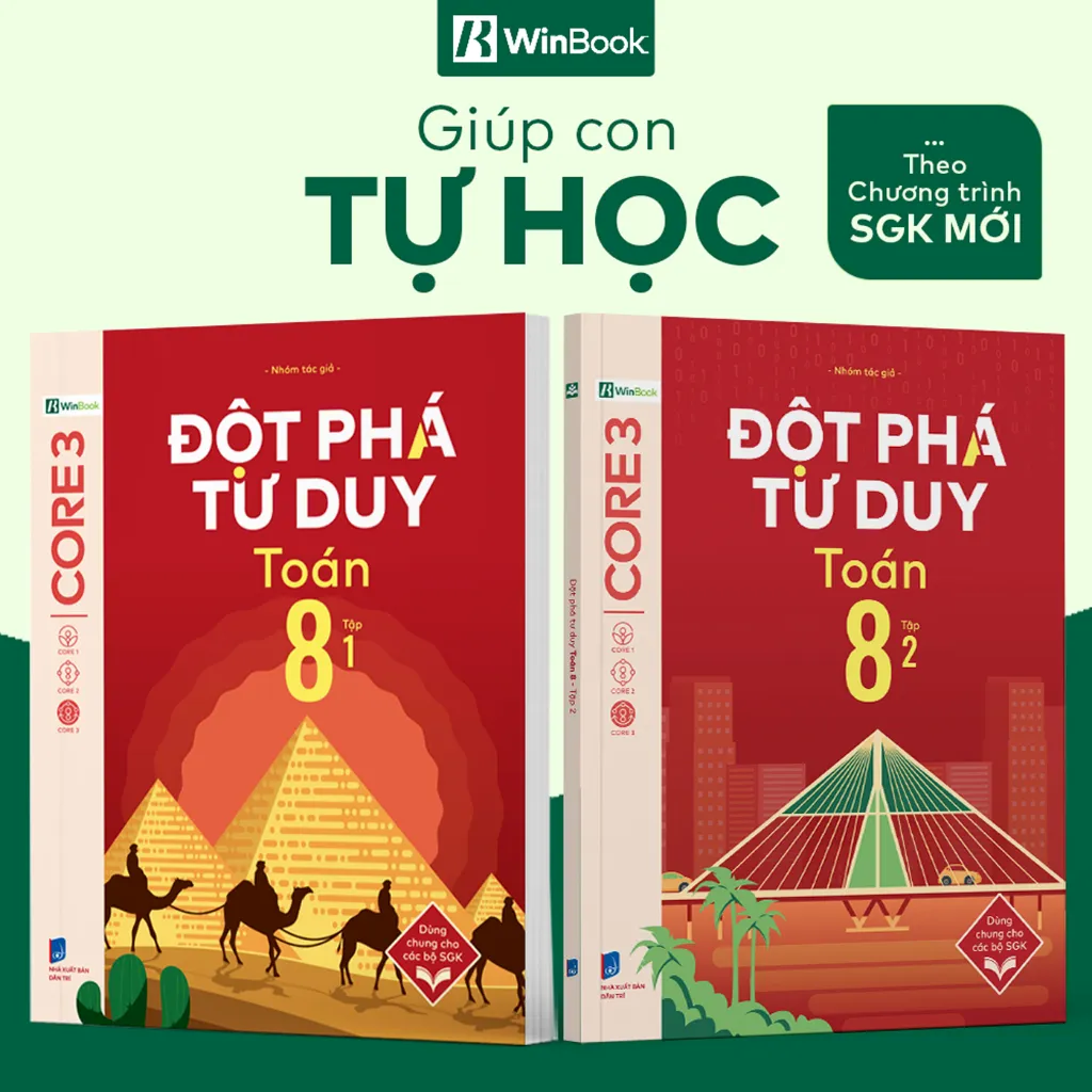 Ảnh Sách - Đột phá tư duy Toán 8 - Giúp con tự học ngay tại nhà 1