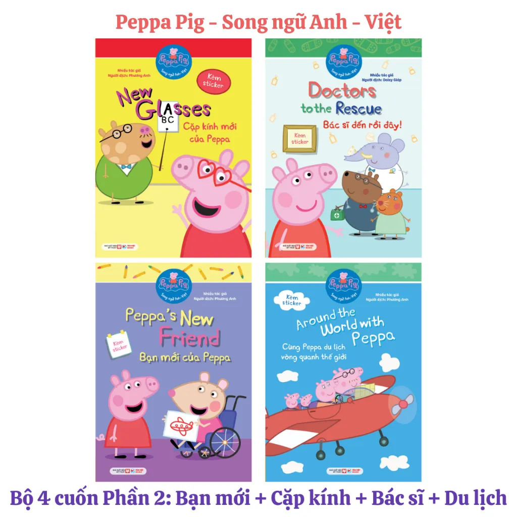 Ảnh Sách Peppa Pig - Song ngữ Anh - Việt (Combo, lẻ tùy chọn) 1