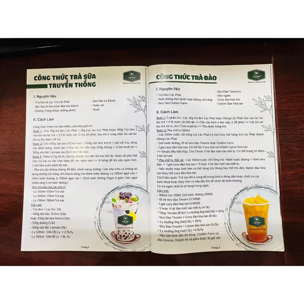Ảnh Sách Pha Chế Đồ Uống - Trà Lộc Phát 1