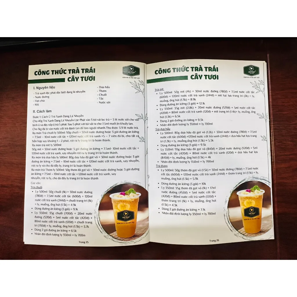 Ảnh Sách Pha Chế Đồ Uống - Trà Lộc Phát 2