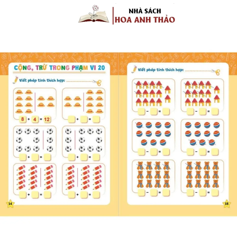 Ảnh Sách - Rèn Kỹ Năng Cộng Trừ Trong Phạm Vi 20 - Giúp Tính Toán Nhanh Cho Trẻ 4-6 Tuổi 1