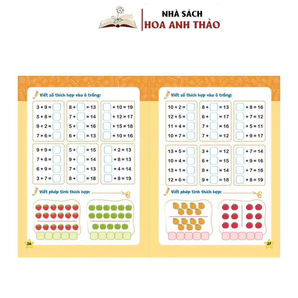 Ảnh Sách - Rèn Kỹ Năng Cộng Trừ Trong Phạm Vi 20 - Giúp Tính Toán Nhanh Cho Trẻ 4-6 Tuổi 2