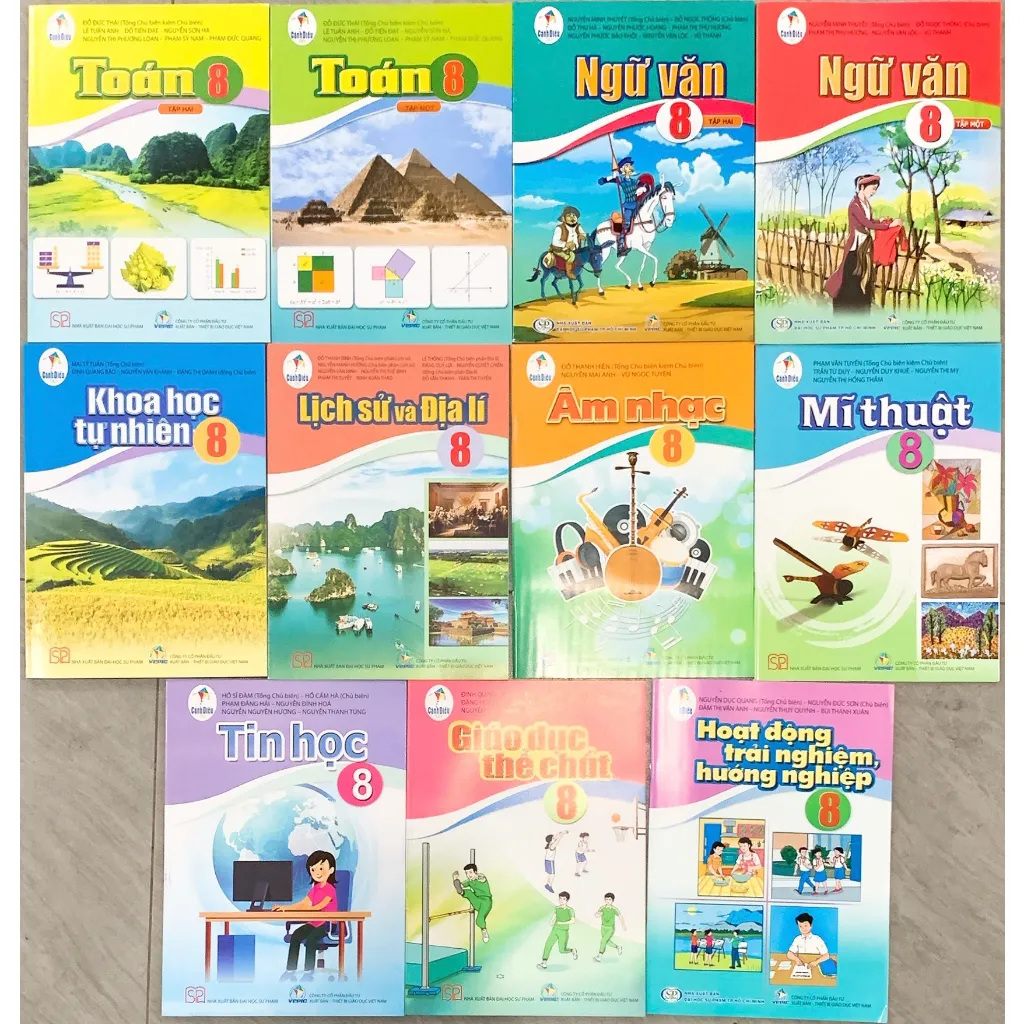 Ảnh Sách - Sách giáo khoa lớp 8 - chương trình cánh diều (lẻ) + bán kèm 1 quyển vở viết 2
