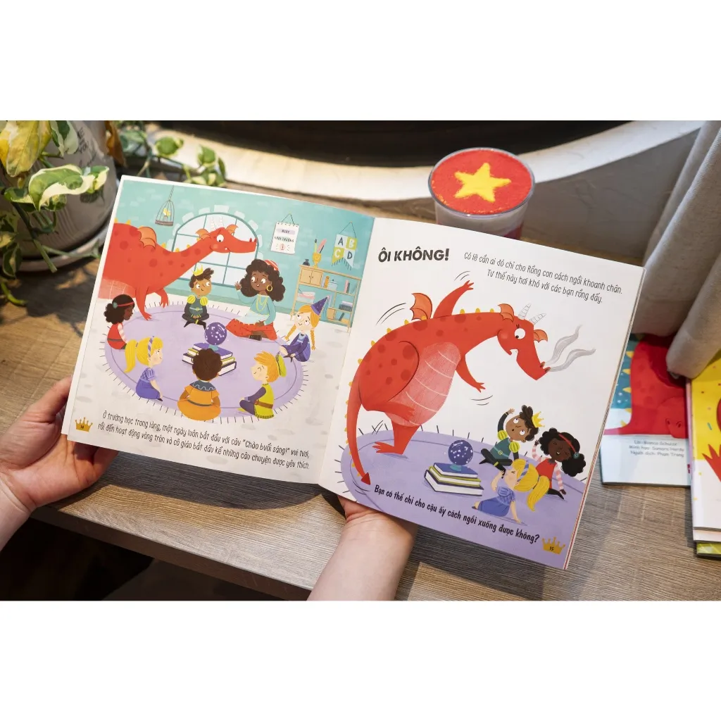 Ảnh Sách - Sách kể chuyện tương tác tình huống – Truyện kể về Rồng con - Đinh Tị Books 3